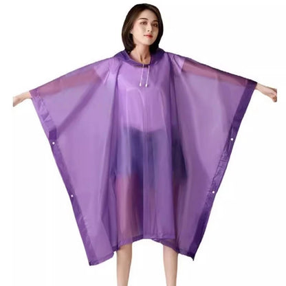 Transparent Windproof Rain Poncho