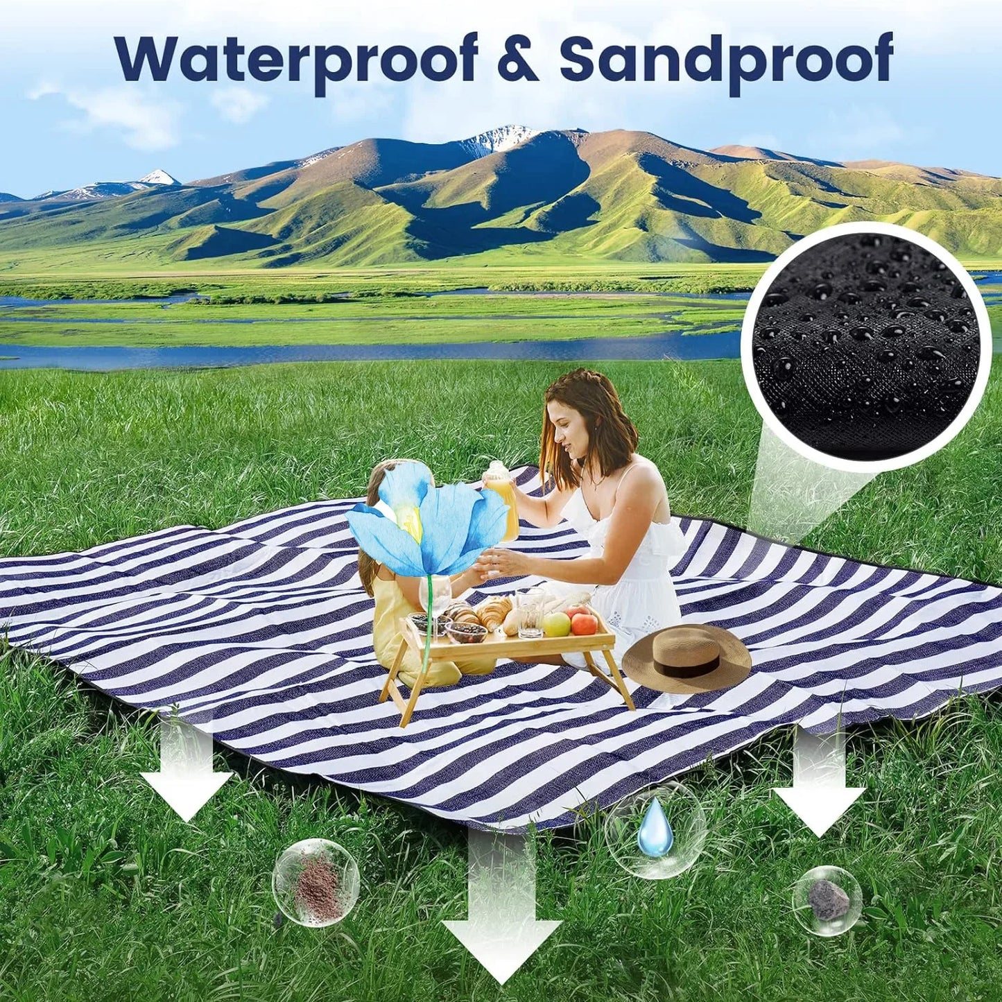 Extra Large Picnic Blanket - Waterproof