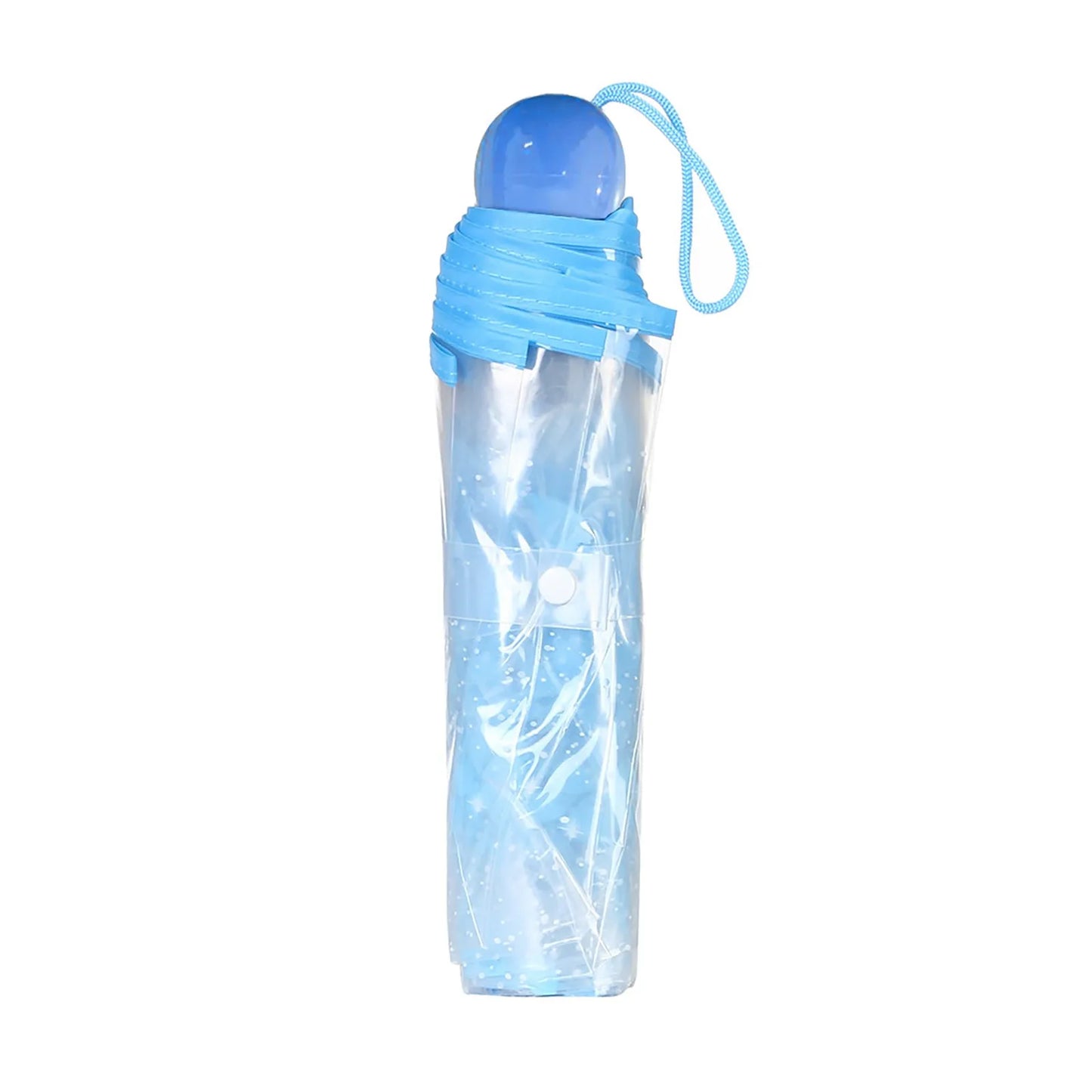 Floral Transparent Folding Umbrella