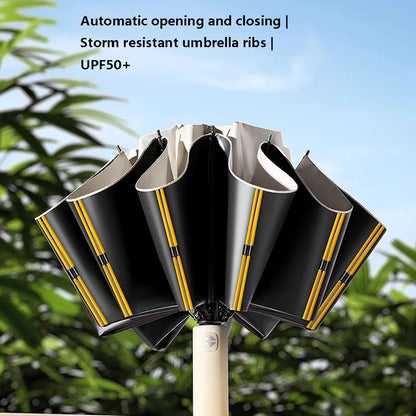 Fully automatic reverse umbrella large men's umbrella