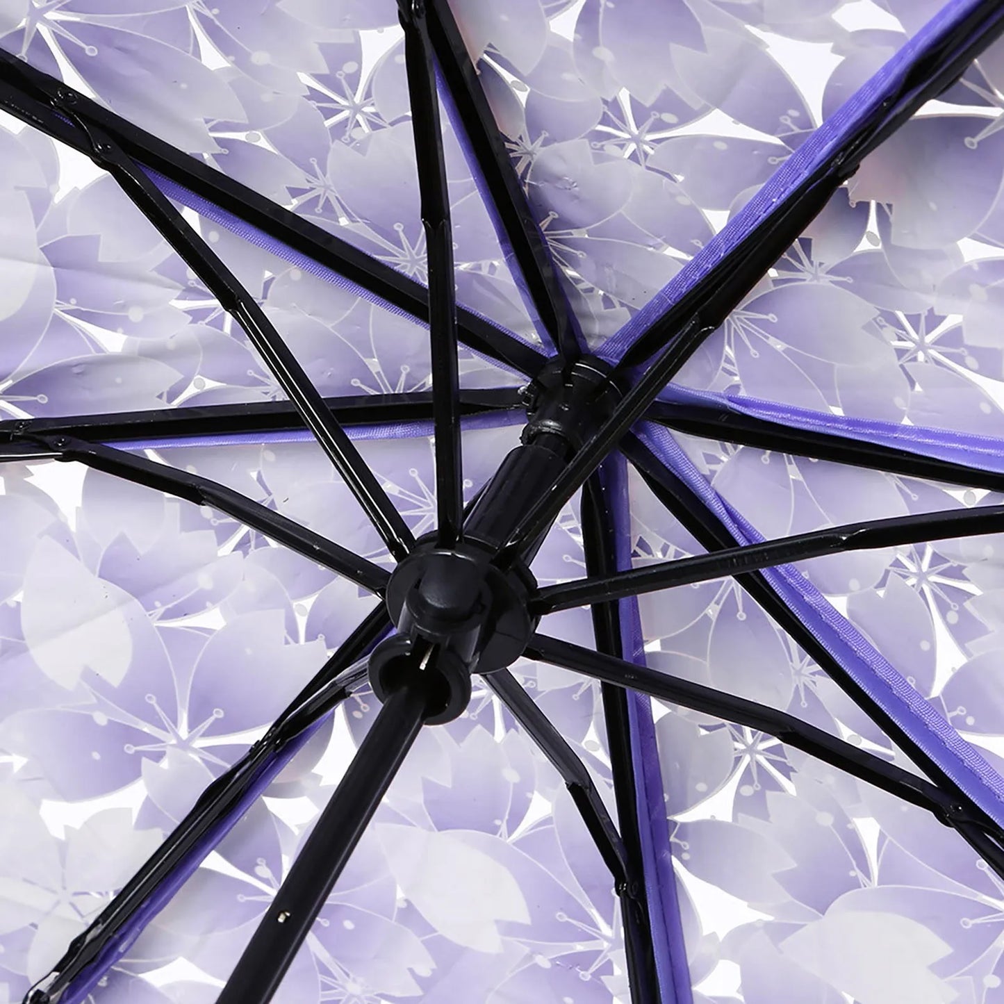 Floral Transparent Folding Umbrella