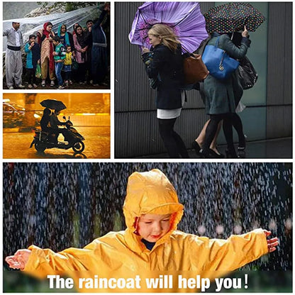 Waterproof Poncho, Freesize Long Rainwea