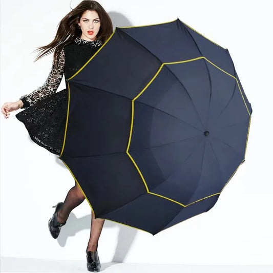 Double Windproof Folding Umbrella
