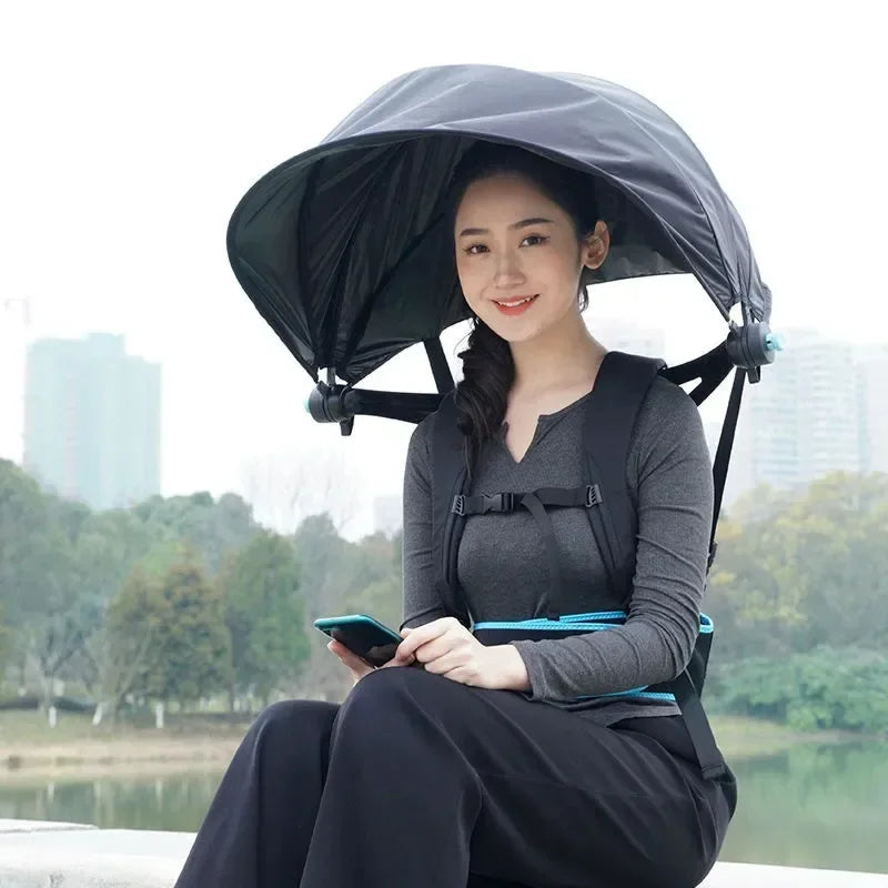 Travel UV Clear Backpack Umbrella