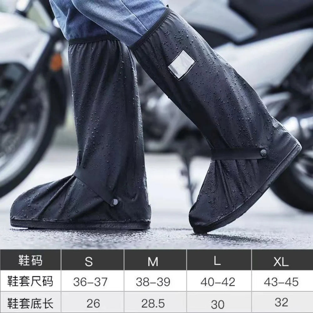 Black Waterproof Rain Boot Covers