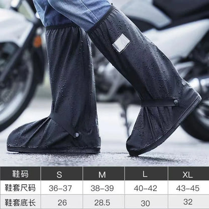 Black Waterproof Rain Boot Covers