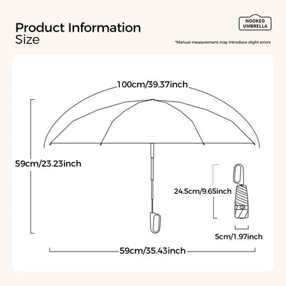 Clear Blackout Mini Folding Umbrella