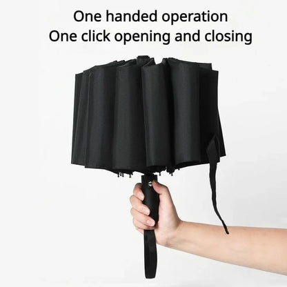 Bone Windproof Folding Umbrella