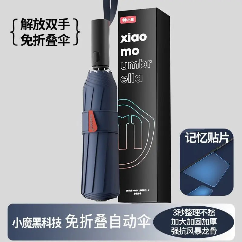 Quick-Retract Memory Folding Umbrella