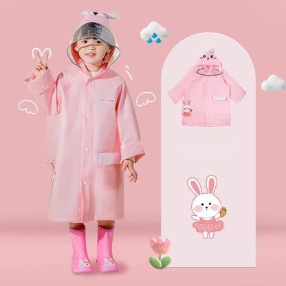 Kids Cartoon Animal Raincoat - Waterproof Baby