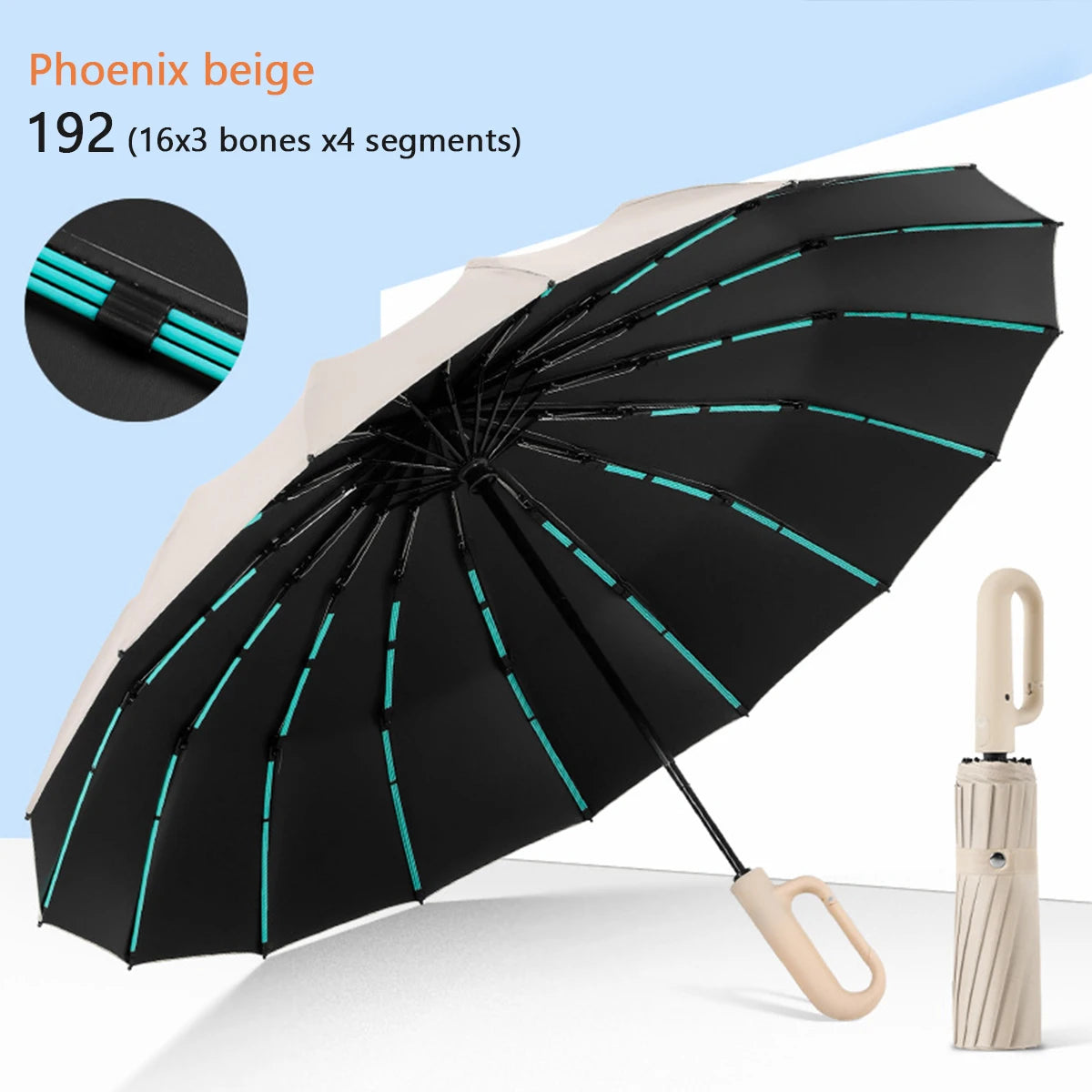 16K Automatic Windproof Umbrella