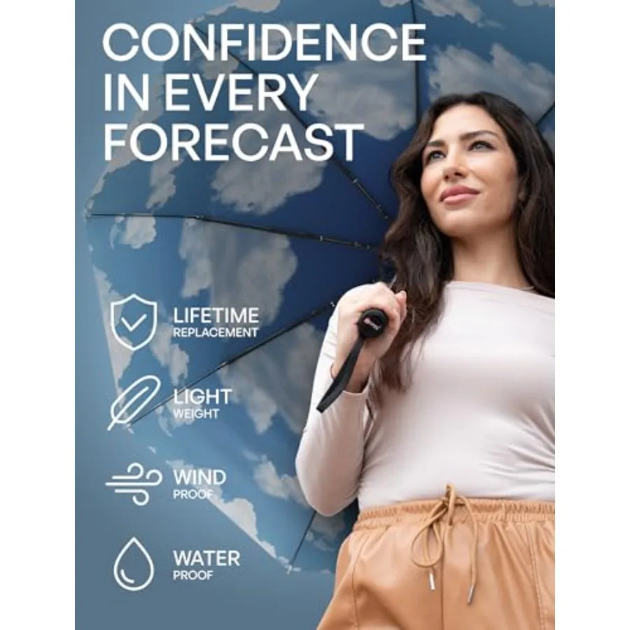 Compact Windproof Travel Umbrella
