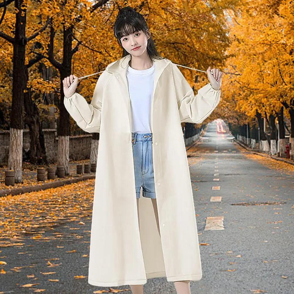 Adult Long Raincoat - EVA Waterproof