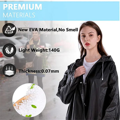 Waterproof Poncho, Freesize Long Rainwea