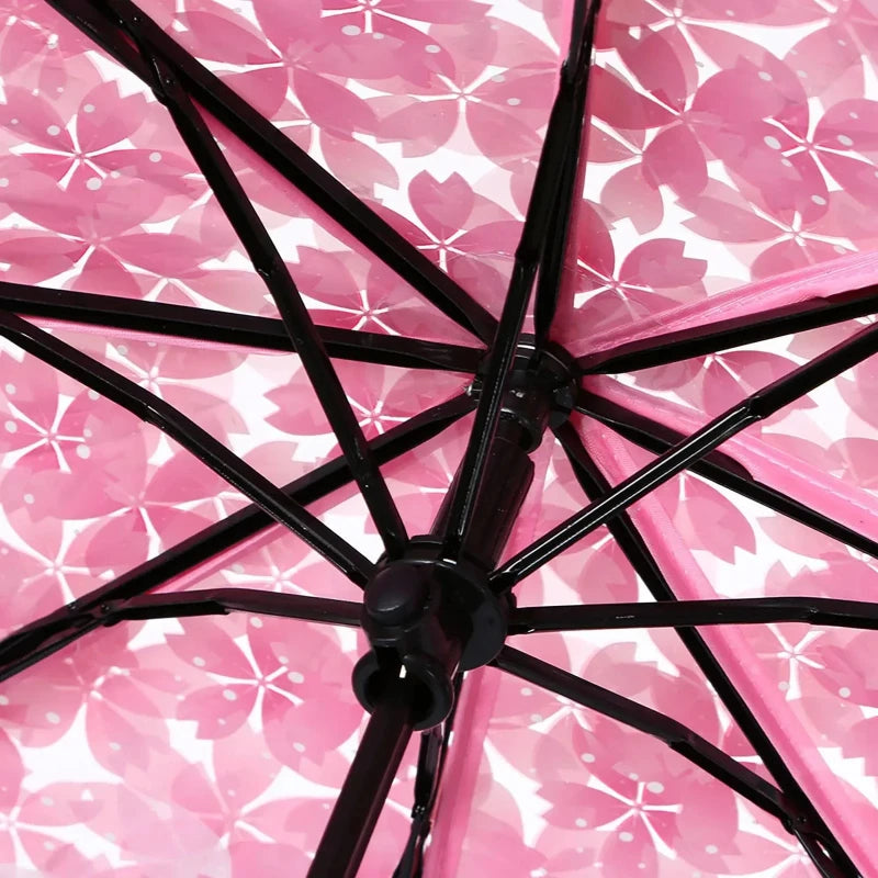 Cherry Blossom Transparent Couple Umbrella