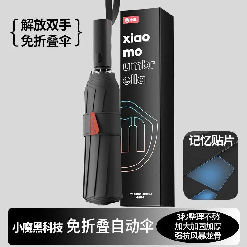 Quick-Retract Memory Folding Umbrella