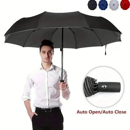 Auto Double-Layer Windproof Umbrella