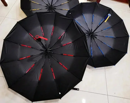 Bone Windproof Folding Umbrella