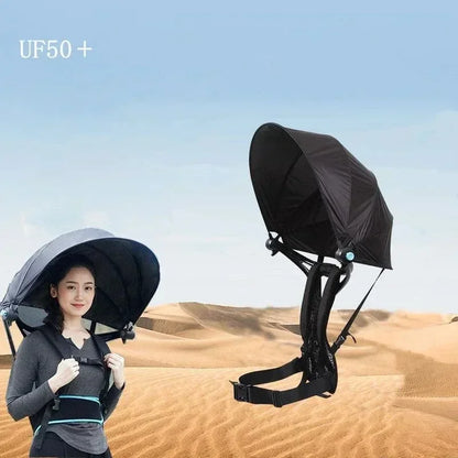 Travel UV Clear Backpack Umbrella