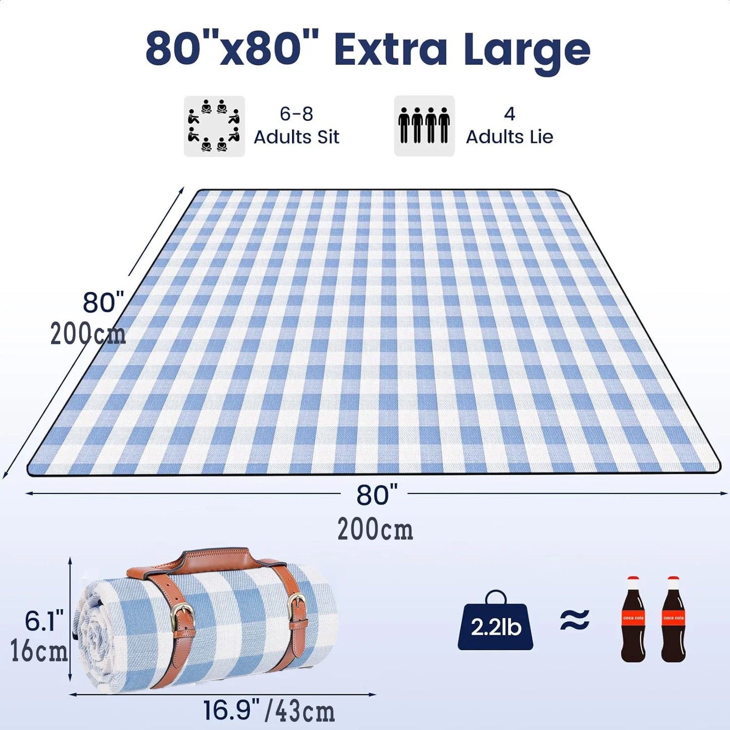 Extra Large Picnic Blanket - Waterproof