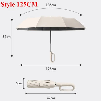 rotection Folding Men's Umbrella Buckle Rain