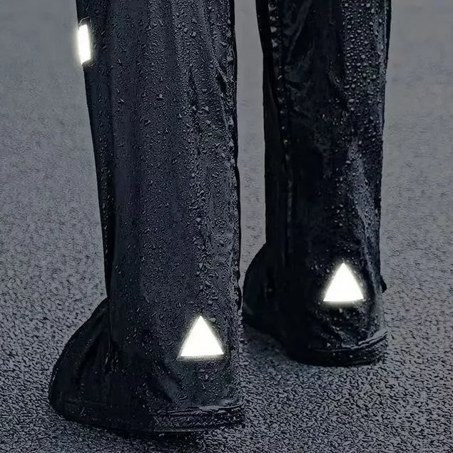 Black Waterproof Rain Boot Covers