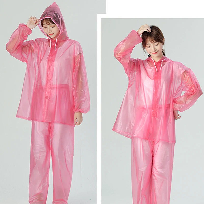 PVC Full Rain Suit - Waterproof Hooded Jacket