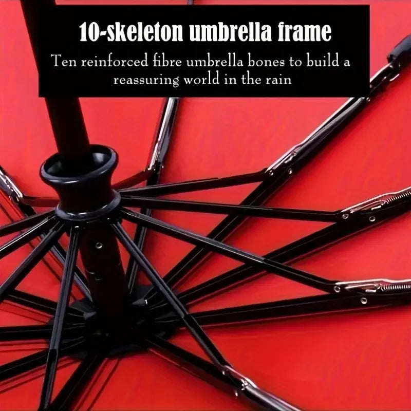 Auto Double-Layer Windproof Umbrella