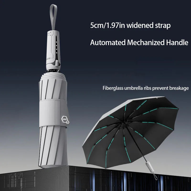 Mechanical Handle Windproof Umbrella
