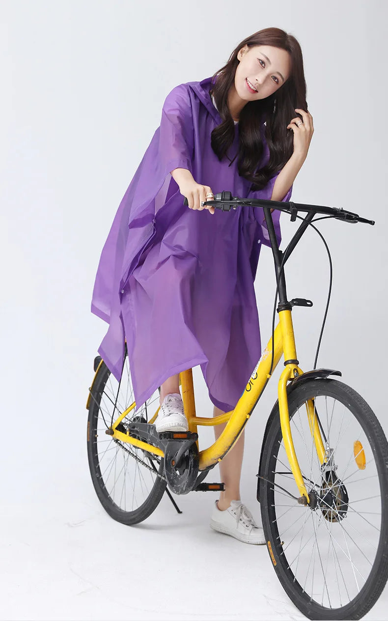 Transparent Windproof Rain Poncho