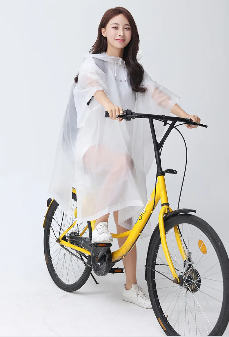 Transparent Windproof Rain Poncho