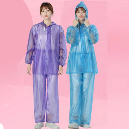 PVC Full Rain Suit - Waterproof Hooded Jacket