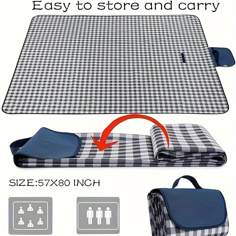 Picnic & Beach Blanket - Sand-Proof, Waterproof