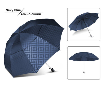 Double Layer Big Grid Umbrella