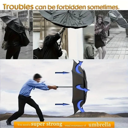 Double Windproof Folding Umbrella